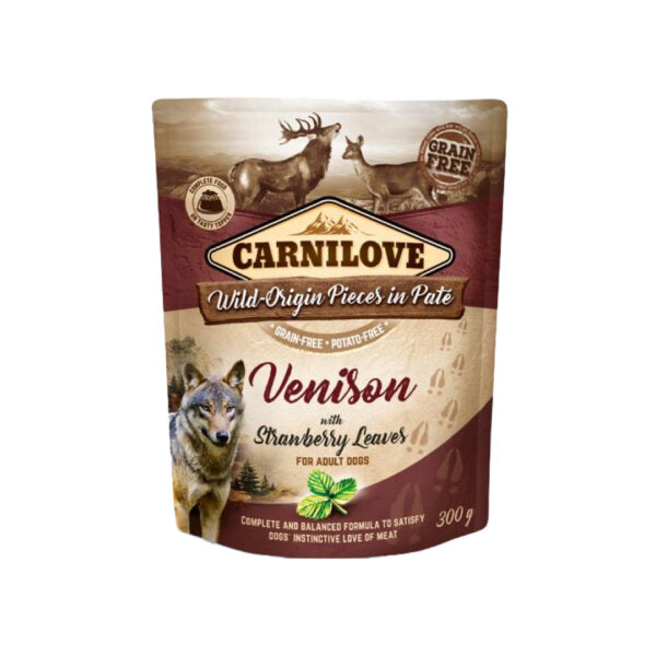 Carnilove Pouch Vådfoder M/Vildt & Jordbærblade