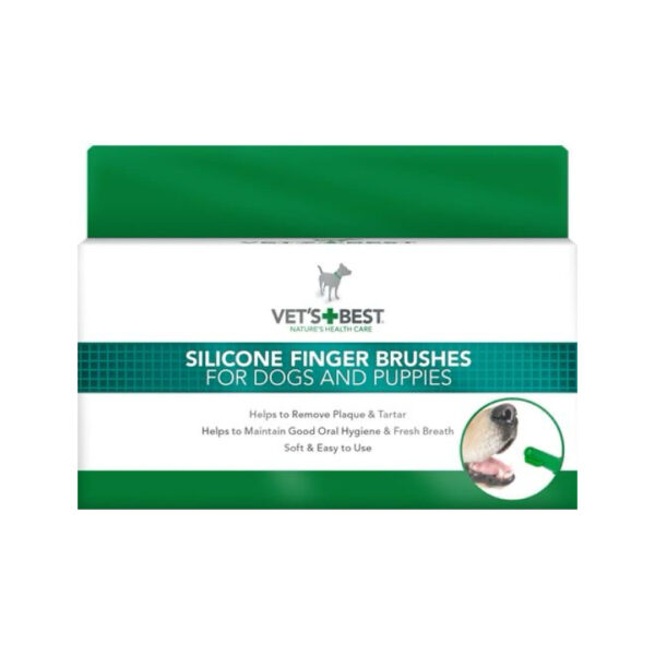 VetsBest Silikone Fingertandbørster 5 stk/pk