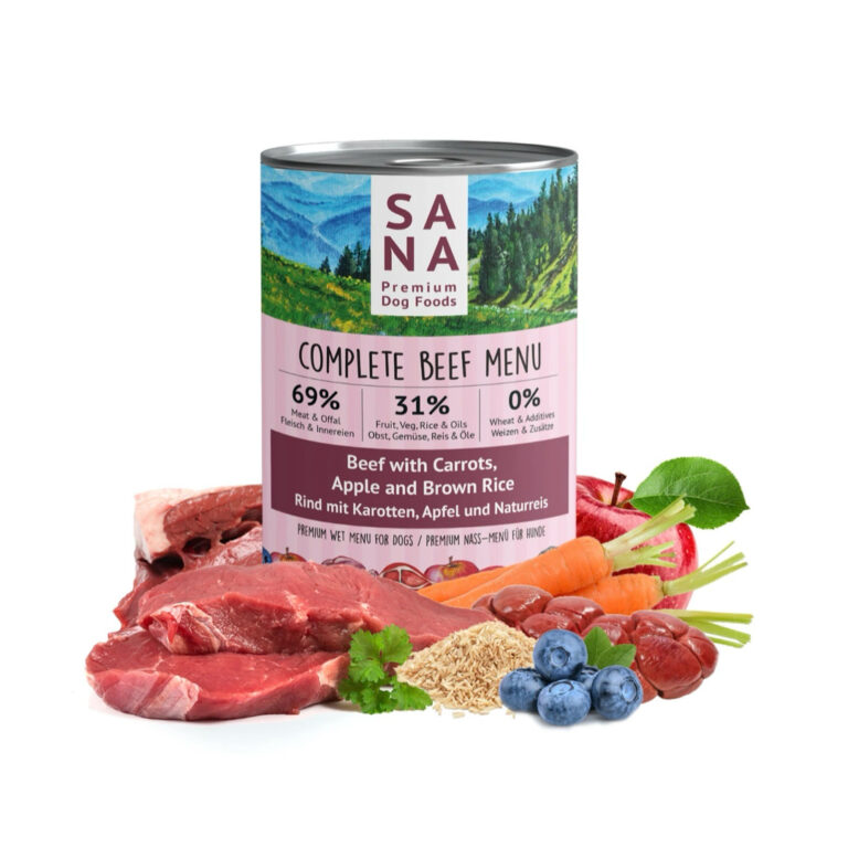 Sanadog Complete Beef Menu Vådfoder 400 g