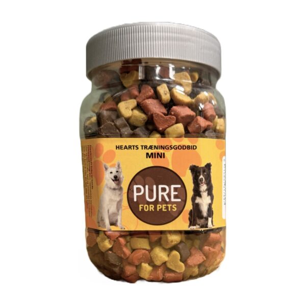Pure For Pets Mini Hjerter Bløde Bidder 550 g