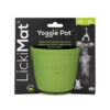LickiMat Yoggie Pot Grøn Gummi Aktiveringslegetøj