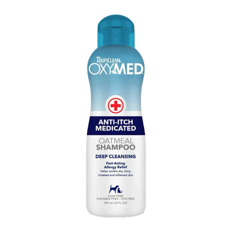 Tropiclean OxyMed Anti-Itch Medicated Kløestillende Hundeshampoo 355 ml