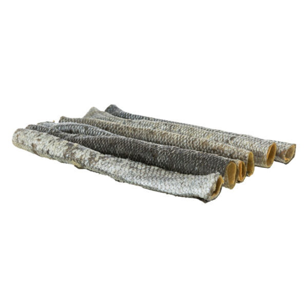 Trixie Rullet Lakseskind, Tørret Natursnack 24 cm