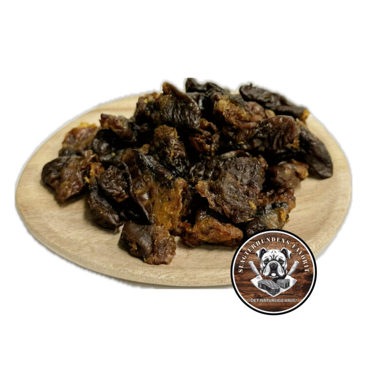 Slagterhundens Gourmet-Snack Kyllingehjerter Naturlig Hundesnack 100 g