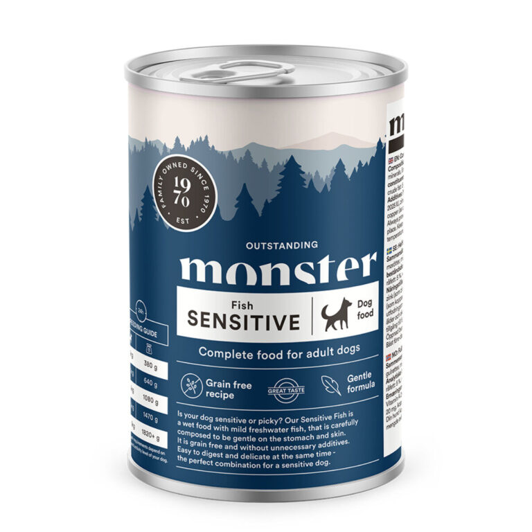 Monster Vådfoder Sensitive Ferskvandsfisk 400 g