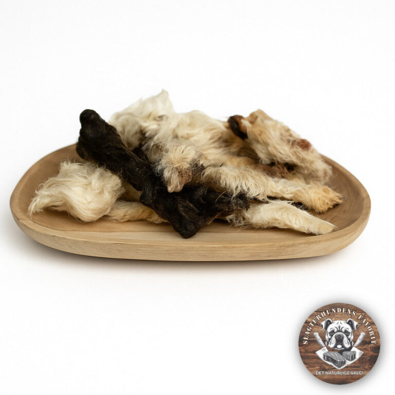 Slagterhundens Gourmet-Snack Kaninøre Med Pels Mindre Bidder Naturlig Hundesnack 150 g